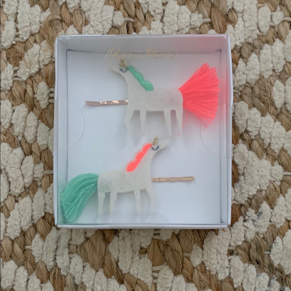 Girls Unicorn Hair Clips / Hair Pins